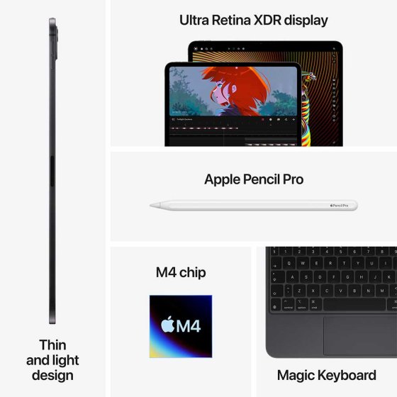 Apple iPad Pro 11-inch Space Black M4 chip