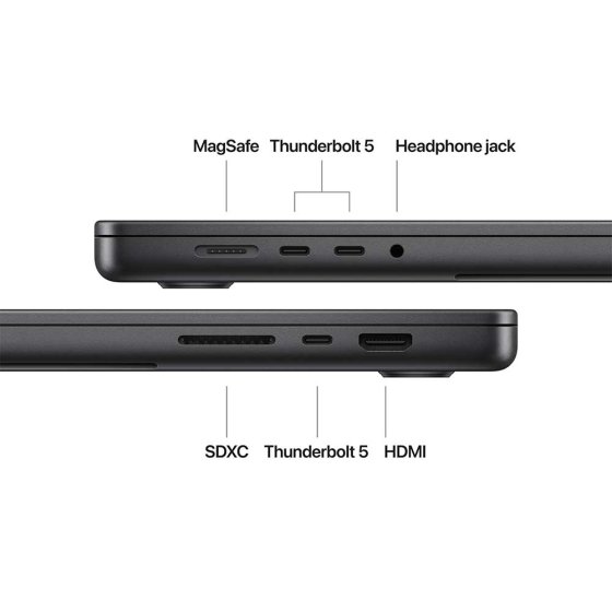 Apple MacBook Pro 16-inch - Apple M4 Pro Chip 14-Core CPU 20-Core GPU 24GB Unified Memory 512GB SSD Storage¹