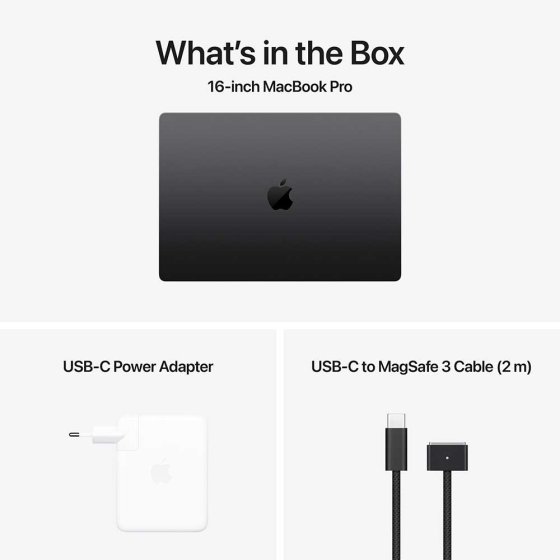 Apple MacBook Pro 16-inch - Apple M4 Pro Chip 14-Core CPU 20-Core GPU 24GB Unified Memory 512GB SSD Storage¹